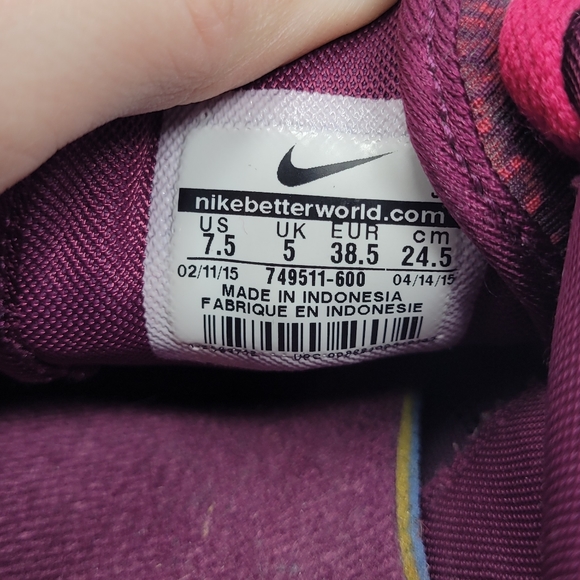 Nike Air Max Siren Fuchsia Snake Print Running Shoe Athletic Sneaker Size 7.5 - Picture 10 of 10